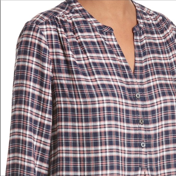 Soft Joie Plaid Shirtdress Long Sleeves XS - NWT - Picture 2 of 4